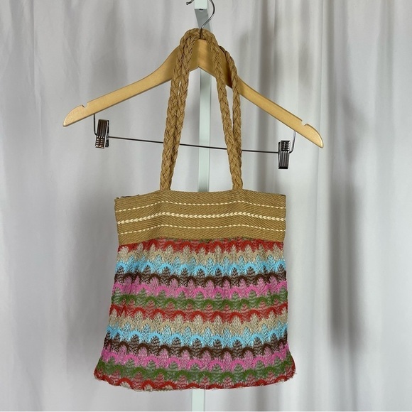 Wayan Handbags - Wayan Natural Wear Linen Embroidered Boho Woven Tote HandBag Beach Hippie